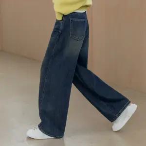 [시크폭스] 로아벨 밍크기모 와이드 데님팬츠_54DP1236