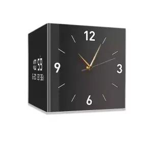 양면 벽시계 온도 전자 거실 화이트 10인치 디지털 제품 인테리어 충전식 날짜