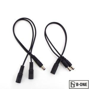 DC 12V 1 여성 2 남성 전원 분할 분배기 케이블 2.1*5.5mm CCTV 카메라 보안 DVR 액세서리 LED 라이트 스트