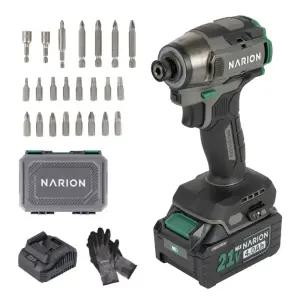 나리온 21V 임팩 드릴 드라이버 K603, 고급형 배터리 1개 세트