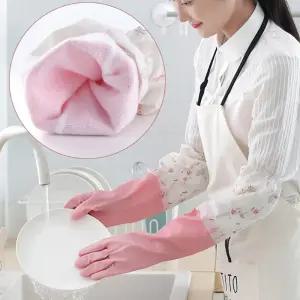 보온 기모 고무장갑 김장용 면코팅 긴장갑 겨울작업 미끄럼방지 주방청소용