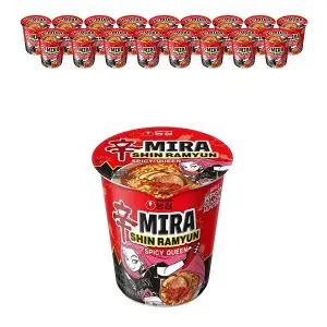 농심 신라면 스파이시퀸 컵(미라) 65g, 6입, 3개 (총 18개)