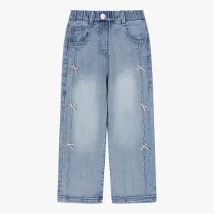 [롯데백화점]치크 리본이 귀여운 세미와이드 기모데님 CKTJ25T82