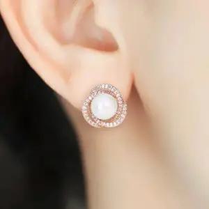 [리즈타라]14k 리즈라운드 진주 귀걸이 [주문제작]