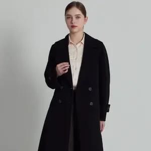 [CJ단독] LeOT)] 품격있는 울 알파카 더블버튼 핸드메이드 롱코트-사이즈 55 88까지