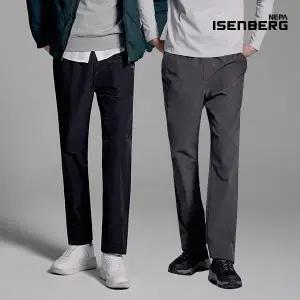 [하프클럽/네파 이젠벅]스트레이트핏 기모 안감 팬츠 남성 2종세트_N