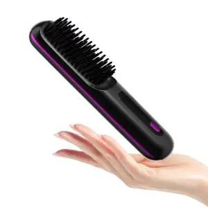 무선 웨이브 미니 빗고데기 브러쉬 휴대용 고데기 매직기 헤어 볼륨 미용실 여행용