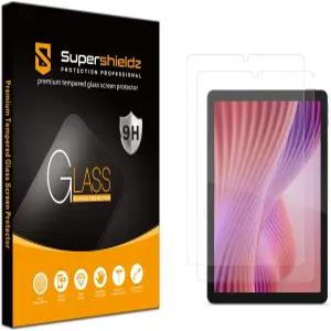 슈퍼쉴즈(2팩) 레노버 탭 원(8.7인치) 강화 유리 스크린 프로텍터 긁힘 방지 기포 없음 설계