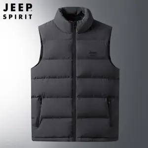 JEEP SPIRIT 남녀공용 겨울 아웃도어 면 패딩조끼