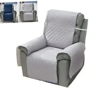 리클라이너 소파 커버 패브릭 누빔 방수 1인용 소파 커버 오염 방지 미끄럼 의자 안마 가능 생활 세탁