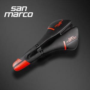 초경량 San Marco 탄소 자전거 안장 도로 MTB 좌석 Sanmarco TT 트라이 애슬론 레이싱 143mm 액세서리