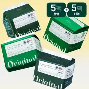 29데이즈 순면감촉 생리대 중형 5팩+대형 5팩