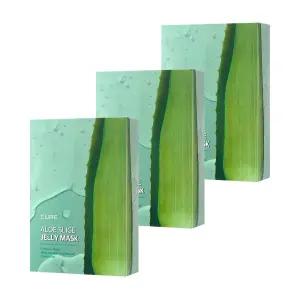 [15%+카드12%] 김정문알로에 큐어 알로에 슬라이스 젤리 마스크 10매 3개