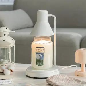 양키캔들 라지자+플레인 캔들워머 세트