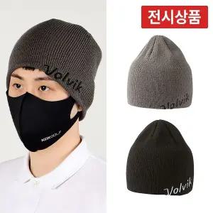 [전시상품] 볼빅 사선로고 남성 비니 겨울 골프모자