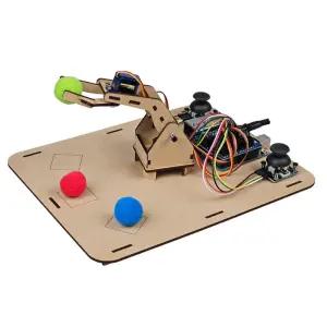 중등 교육용 나무 로봇팔 조립 코딩 볼집기 로봇암 명령 수강 수업 엄마표 학원