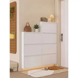 벽걸이신발장 얇은서랍장 현 조립식 얇은 초슬림