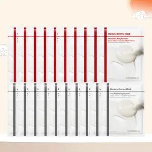 [본사직영] 마데카 더마마스크 인텐시브 리프팅 10매 + 톤브라이트닝 포뮬러 10매