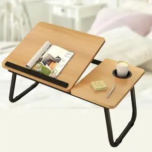미니 테이블 접이식 각도 침대 노트북 테이블 소파 베드 책상 컴퓨터 휴대용 식사 밥상 좌식 원목 공부