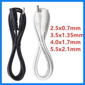 DC 전원 플러그 남성-여성 연장 코드 4.0mmx1.7mm 3.5x1.35mm 2.5x0.7mm 5.5x2.1mm 전원 어댑터 코드 홈 CC