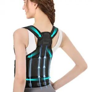 허리 자세 교정 어깨 펴는 등 스트랩 밴드 고정