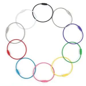 컬러 와이어 키링 둥근 고리 연결 WFHX3WU