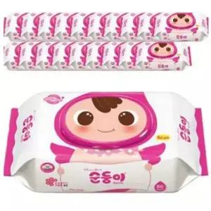 순둥이 베이직 아기물티슈 캡형 80매 20팩 434902