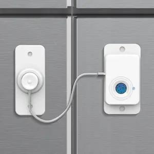 키리스라이프 지문 냉장고 잠금장치 끈적끈적한 접착 패드가 있는 를 위한 보호 캐비닛 서랍 도어 창문