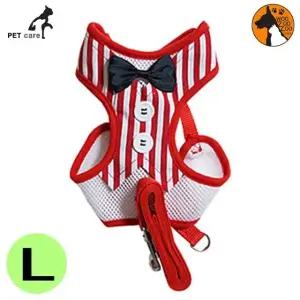 고품질 세트 하네스 리드줄 L 스트라이프 턱시도 (WFJQM2K)