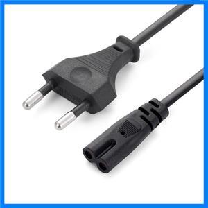 델 노트북 충전기용 EU 전원 케이블 캐논 엡손 프린터 라디오 스피커 PS4 XBOX One S 1.5M 2 핀 IEC320 C7
