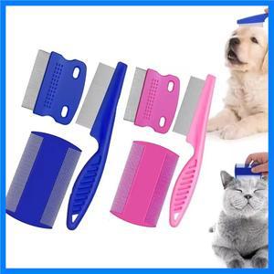 3개/세트 애완동물 빗 눈물 얼룩 제거제 강아지 그루밍 빗 점액 및 각질 부드럽게 제거 작은 벼룩/벌레 빗