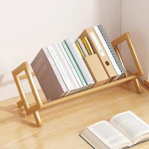투르킹 대나무 책상 책장, 기울어진 잡지 책 파일, 편지 CD 디스플레이, 거실/가정/사무실 수납 선반 (로그 색상, 16인치)