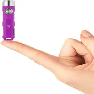 로비본 오로라 A1 G4 충전식 열쇠고리 손전등 USB C 650루멘 브라이트 미니 EDC IPx6 다기능 소형 포켓