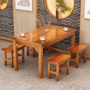 원목 식탁 세트 의자 원목식탁 부부 4인용 식당 테이블 우드