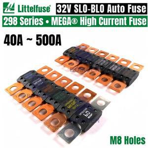 리틀퓨즈 고전류 메가 퓨즈 32V 40A 60A 80A 100A 125A 슬로우 블로우 298