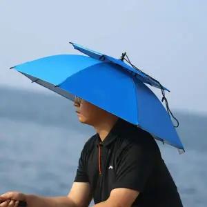 독특한가리개 라이딩 해루질 양손 편리한 모자우산