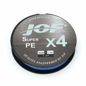 JOF 4합사라인 PE 원투 낚싯줄 1호 300m 블루