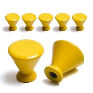 인테리어 세상 멜로디(소) 1구 가구손잡이 옐로우 7개