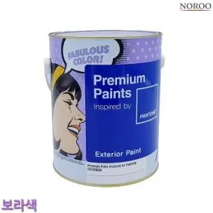 팬톤 외부용 무광 수성 페인트 보라 4L (WFK4BDP)