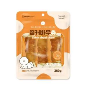 고품질 강아지 3P 치킨껌 260g 간식 (WFJRKZF)