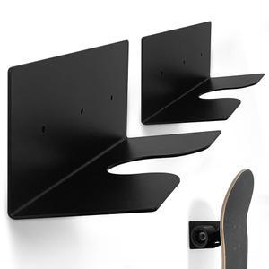 [미국배송] 신블 스케이트보드 벽걸이 랙 롱보드용 홀더 크루저 보드 빈티지 올드 스쿨 및 페니 보드 디스플레이(2팩)