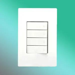 프라임 1개용 4구 스위치 단로 무광 화이트 일자형 직렬4구 손쉬운 깔끔한 리모델링 매립형