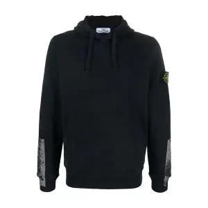 [스톤아일랜드][명품] 스톤 아일랜드 스톤아일랜드 테이프 포 프린트 후드 티셔츠