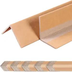 팔레트 상자 배송 엘리베이터 및 가구 가장자리 보호를 위한 50개의 골판지 보호기 V자형 강화 코너 가드 2
