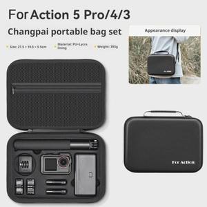 Dji Osmo ACtion 5 Pro/3/4 용 휴대용 운반 케이스 스크래치 방지 임팩 흡수 보호 여행용 가방
