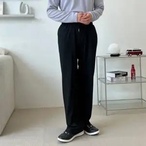 남성 골지 플리츠 포켓 와이드 팬츠 DMS-PTA-Q4122965