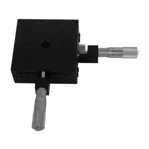 수동 XY 선형 스테이지 100mm 슬라이딩 테이블 마이크로미터 트리밍 플랫폼 정밀 가공 검사 장비 배치 등