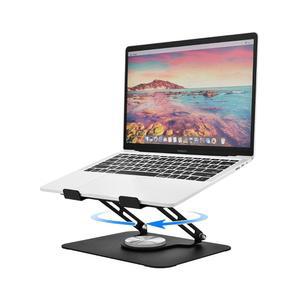 책상용 LEEPONE 노트북 스탠드, 360 회전 베이스가 있는 조절식 컴퓨터 스탠드, Air /Pro, Dell, , Lenovo 및 모든 10-17인치 노트북과 호환되는 노트북 라이저