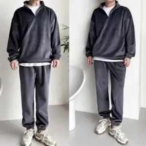 남자 데일리 기모안감 반집업 골덴 조거 상하세트 DMS-SET-Q4152030