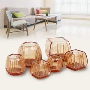 투명캡 식탁의자커버 발커버 다리 소음방지 발캡 패드 식탁의자커버